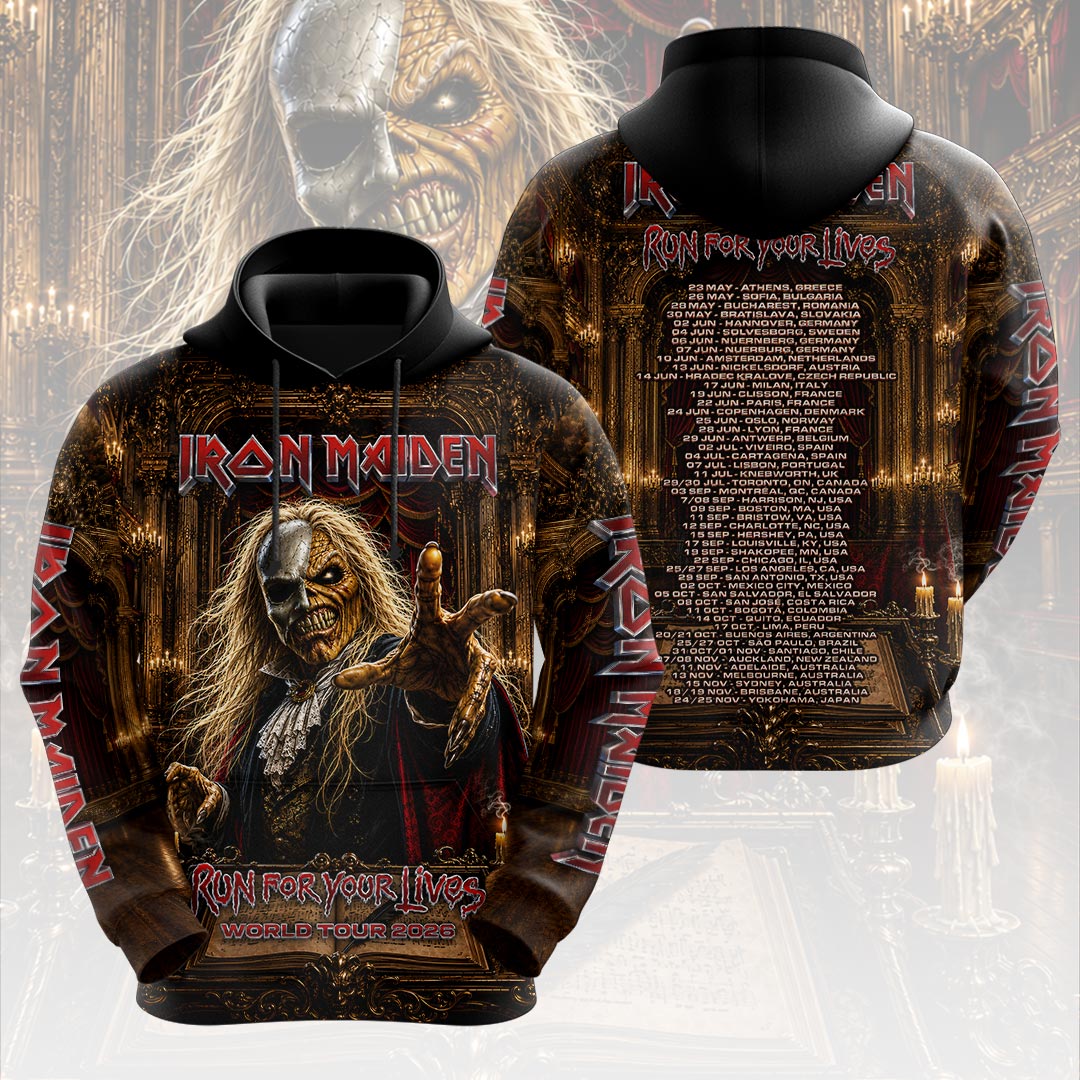 Iron Maiden 2026 World Tour 3D Apparel – HOATT19670