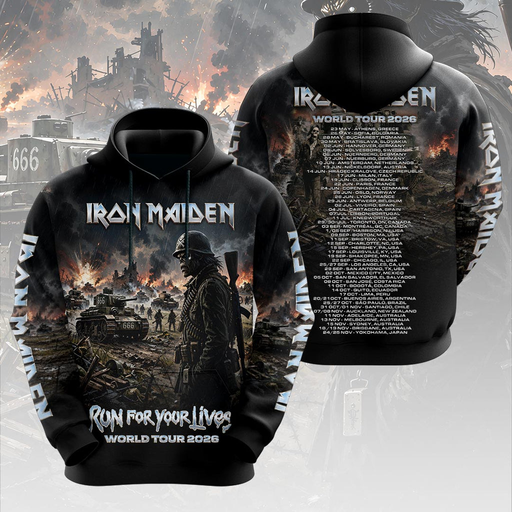 Iron Maiden 2026 World Tour 3D Apparel – HOATT19708