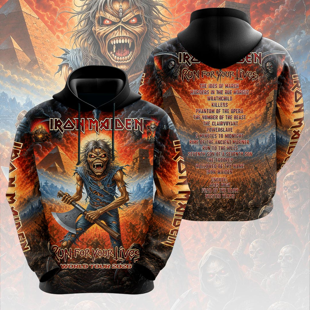 Iron Maiden 2026 World Tour 3D Apparel – HOATT20314