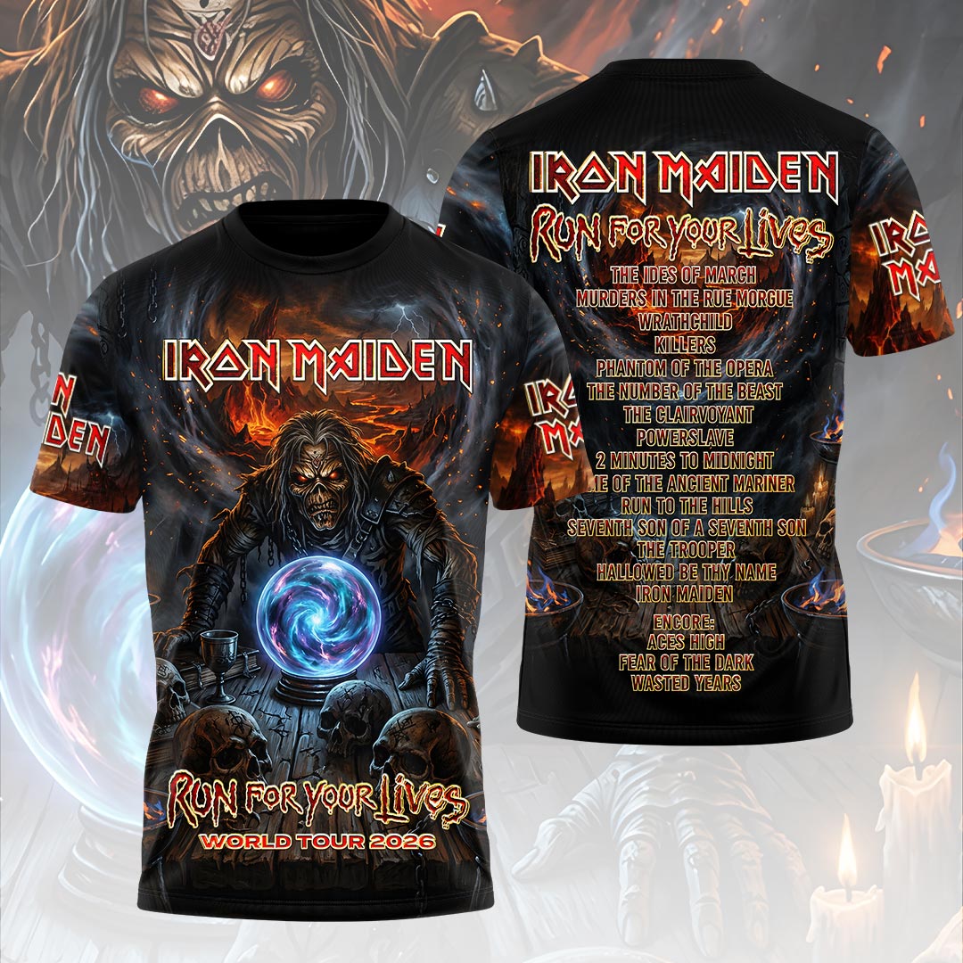 Iron Maiden 2026 World Tour 3D Apparel – HOATT18974