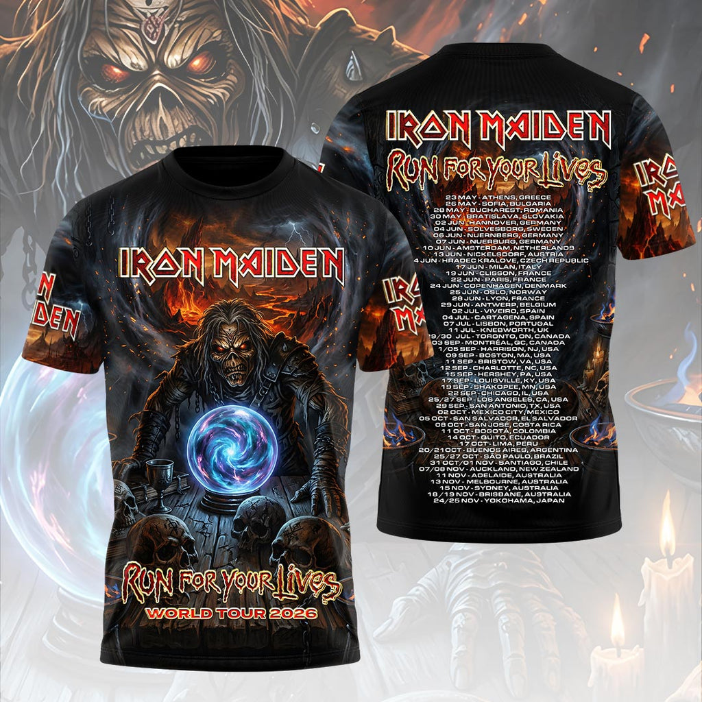 Iron Maiden 2026 World Tour 3D Apparel – HOATT19020