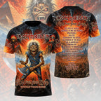 Iron Maiden 2026 World Tour 3D Apparel – HOATT20314