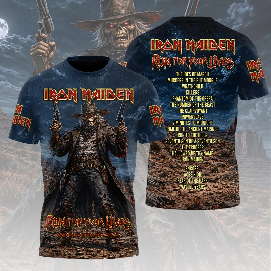 Iron Maiden 2026 World Tour 3D Apparel – HOATT20381