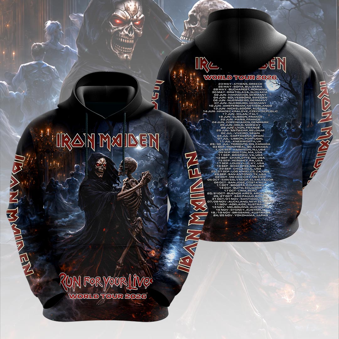 Iron Maiden 2026 World Tour 3D Apparel – HOATT18917