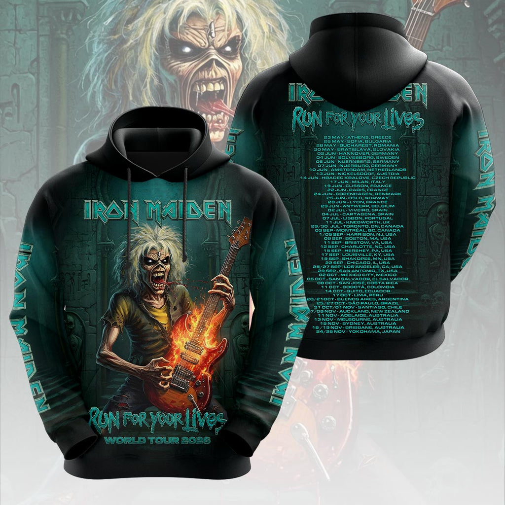 Iron Maiden 2026 World Tour 3D Apparel – HOATT19326