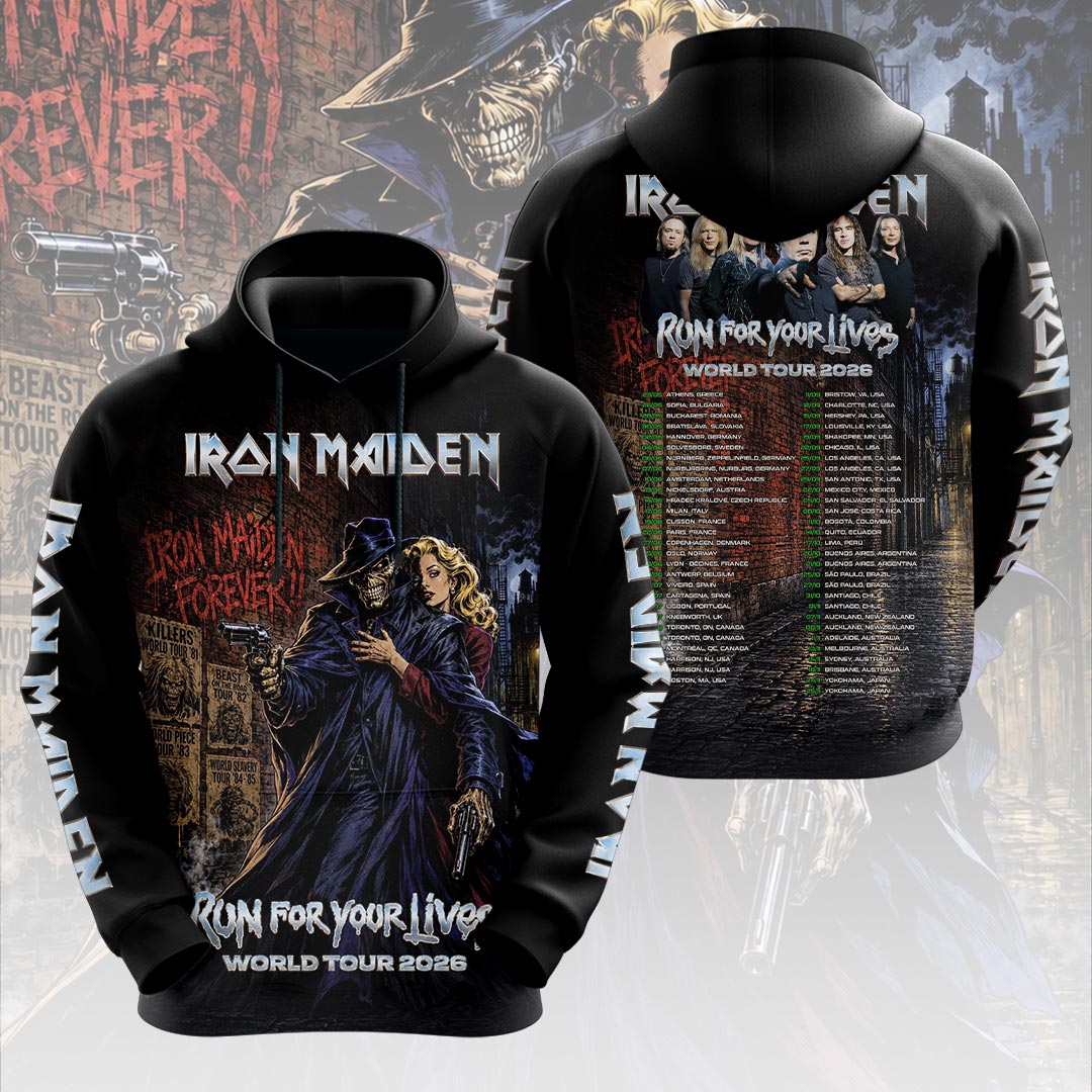 Iron Maiden 2026 World Tour 3D Apparel – HOATT18889