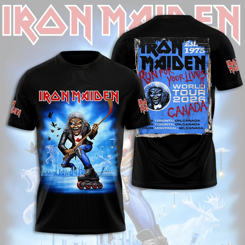 Iron Maiden Canada Tour 2026 3D Apparel – TANTN25354