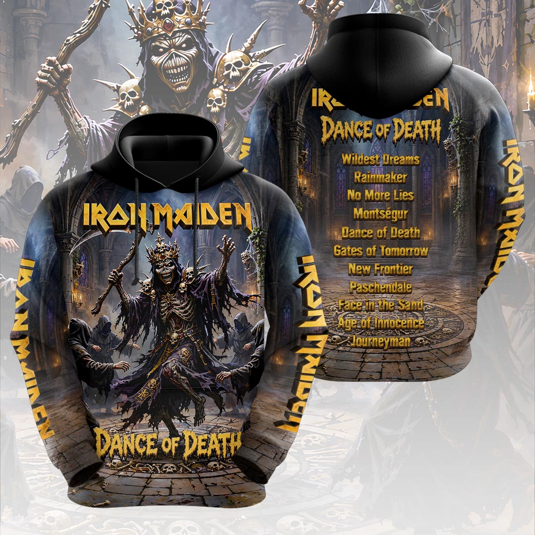 Iron Maiden 2026 World Tour 3D Apparel – HOATT19715