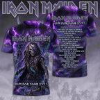 Iron Maiden World Tour 2026 3D Apparel – TMTHU8040