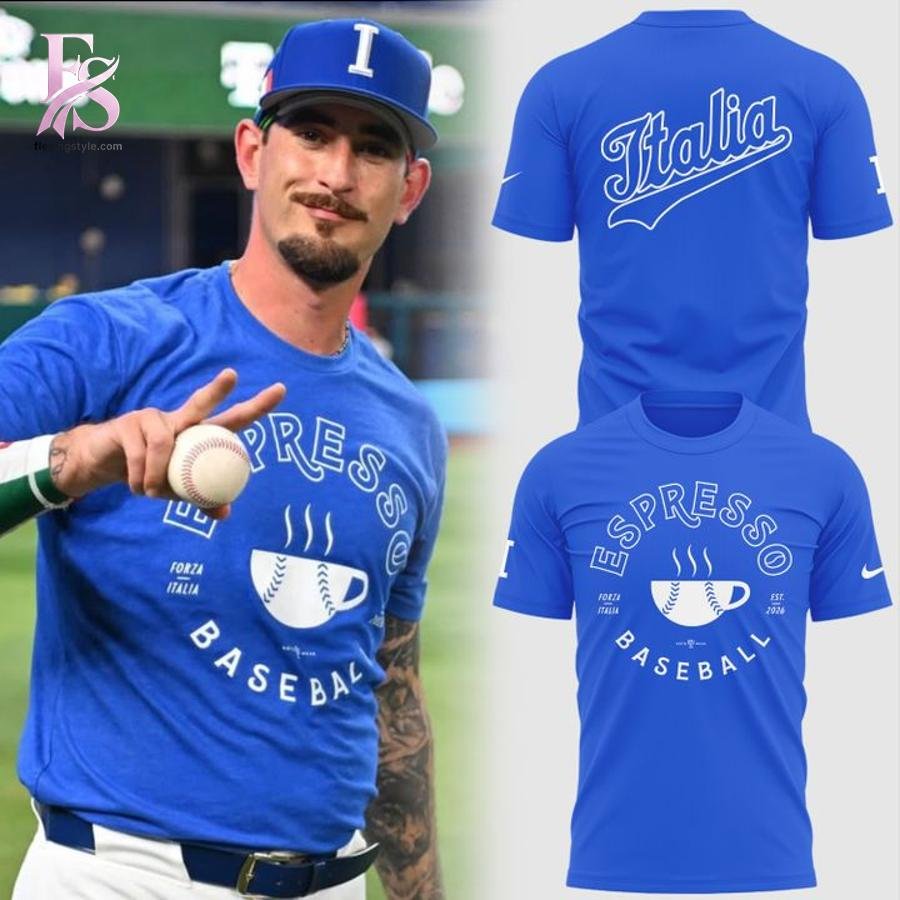 Italy Espresso Baseball T-Shirt