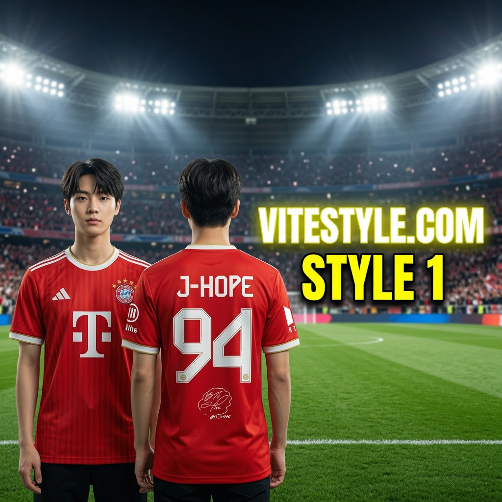 J Hope BTS Bayern Munich Jersey