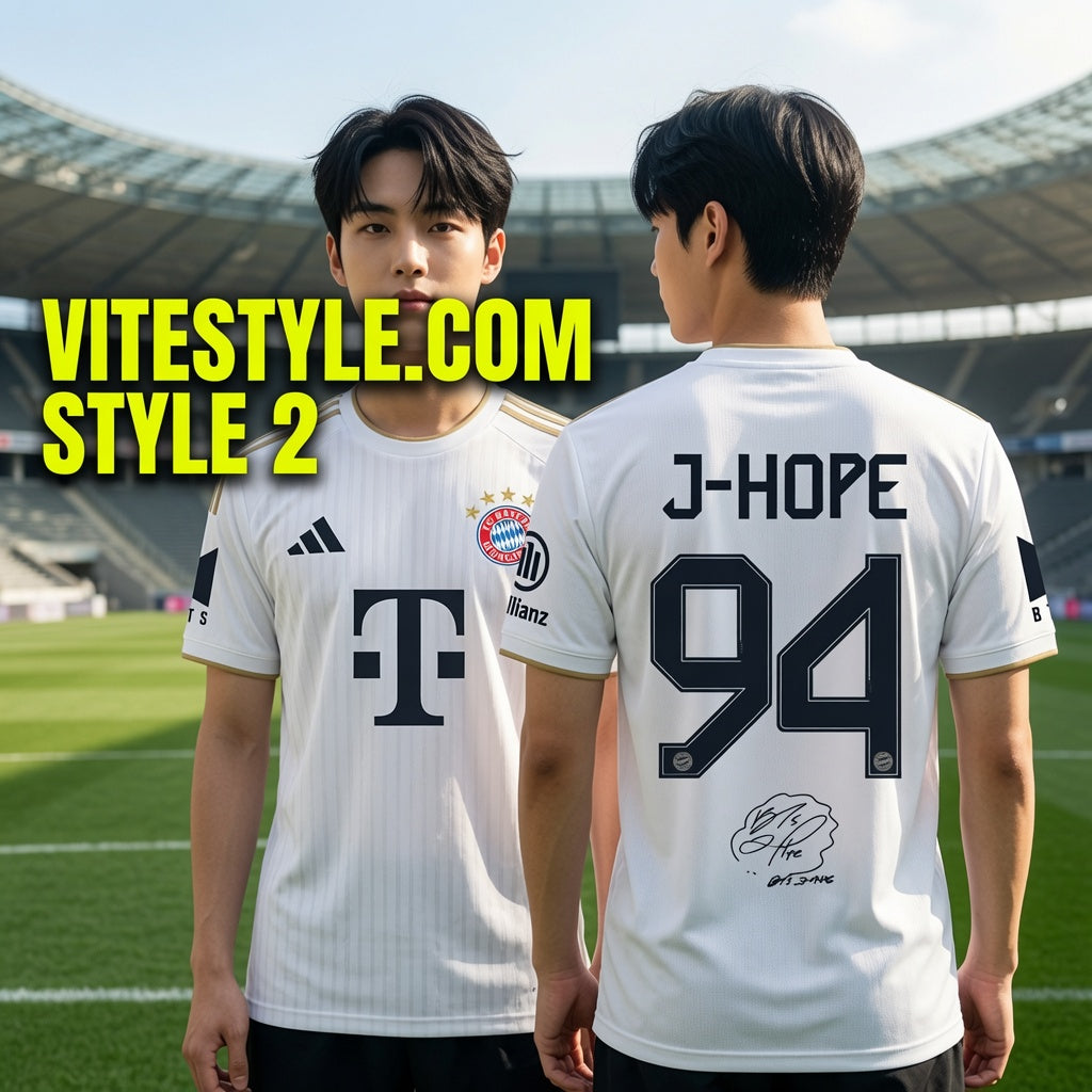 J Hope BTS Bayern Munich Jersey