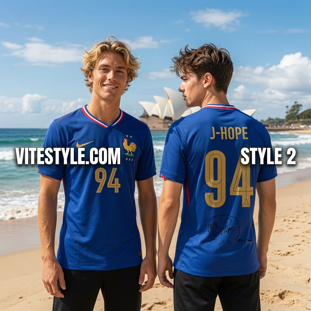 J Hope BTS France Football Team Jersey