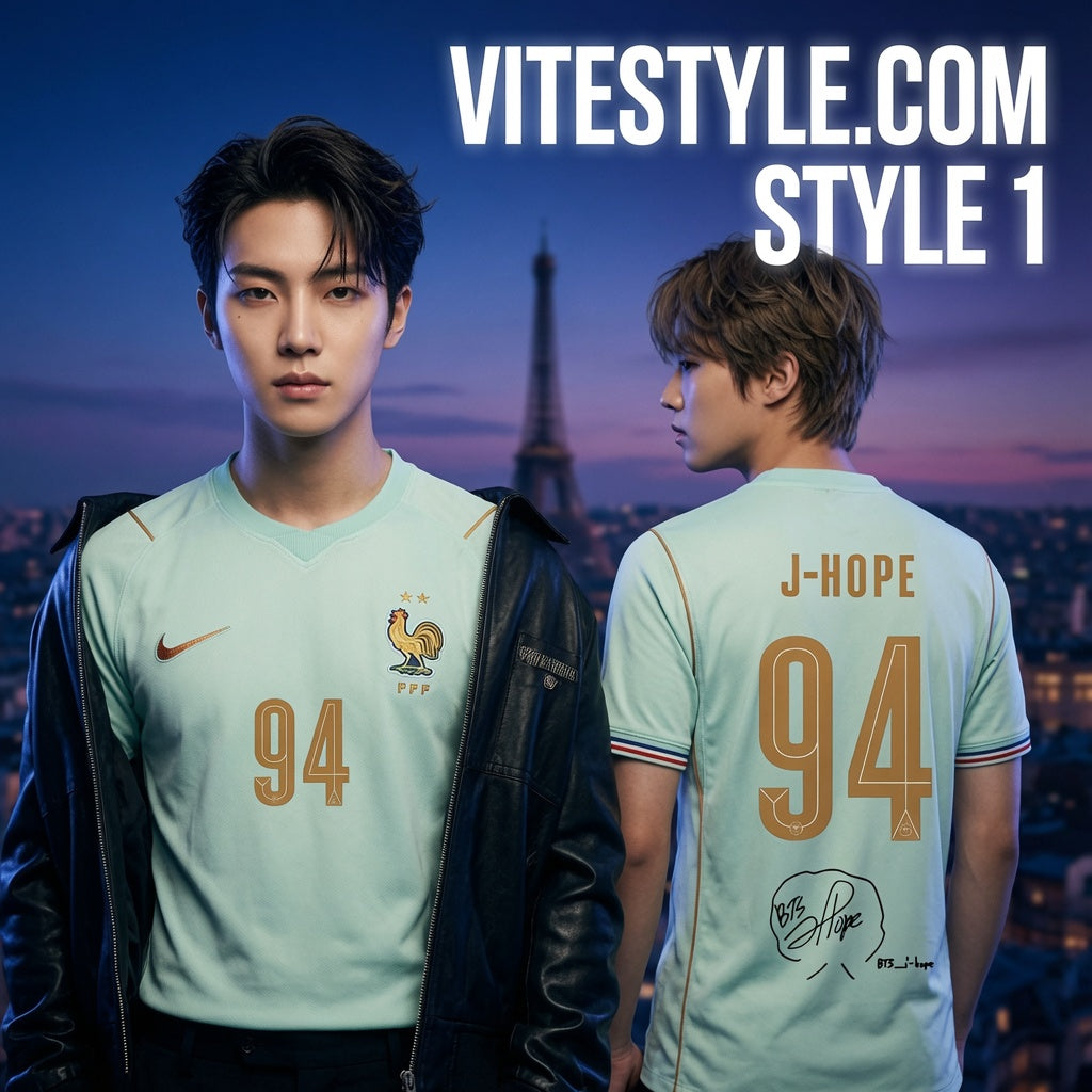 J Hope BTS France Football Team Jersey