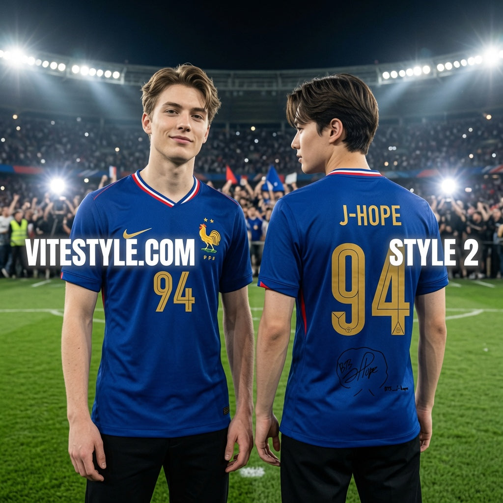 J Hope BTS France Football Team Jersey