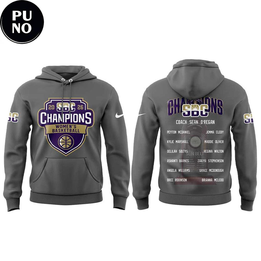 JMU Women's Basketball Sun Belt Conference Tournament Champions 2026 Hoodie T-Shirt