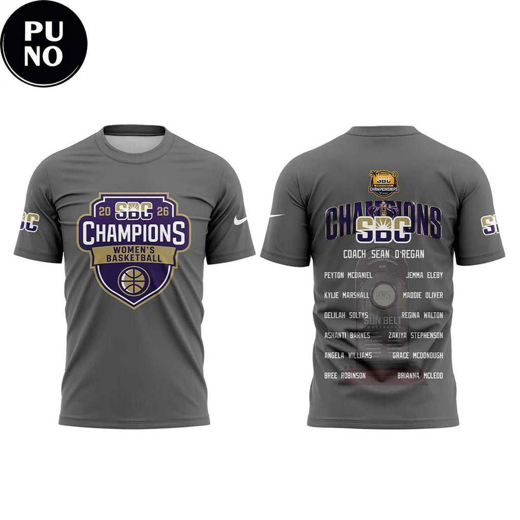JMU Women's Basketball Sun Belt Conference Tournament Champions 2026 Hoodie T-Shirt