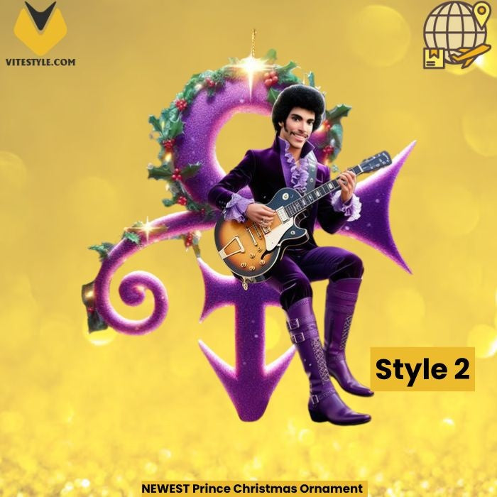 NEWEST Prince Christmas Ornament