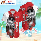 Jack Skellington And Zero KC Chiefs Tropical Hawaiian Shirt