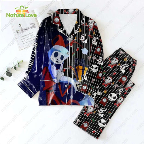 Jack Skellington In Santa Suit Nightmare Before Christmas Pajamas