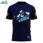 Jacksonville Icemen 10th Anniversary Logo Navy Limited Edition Shirt