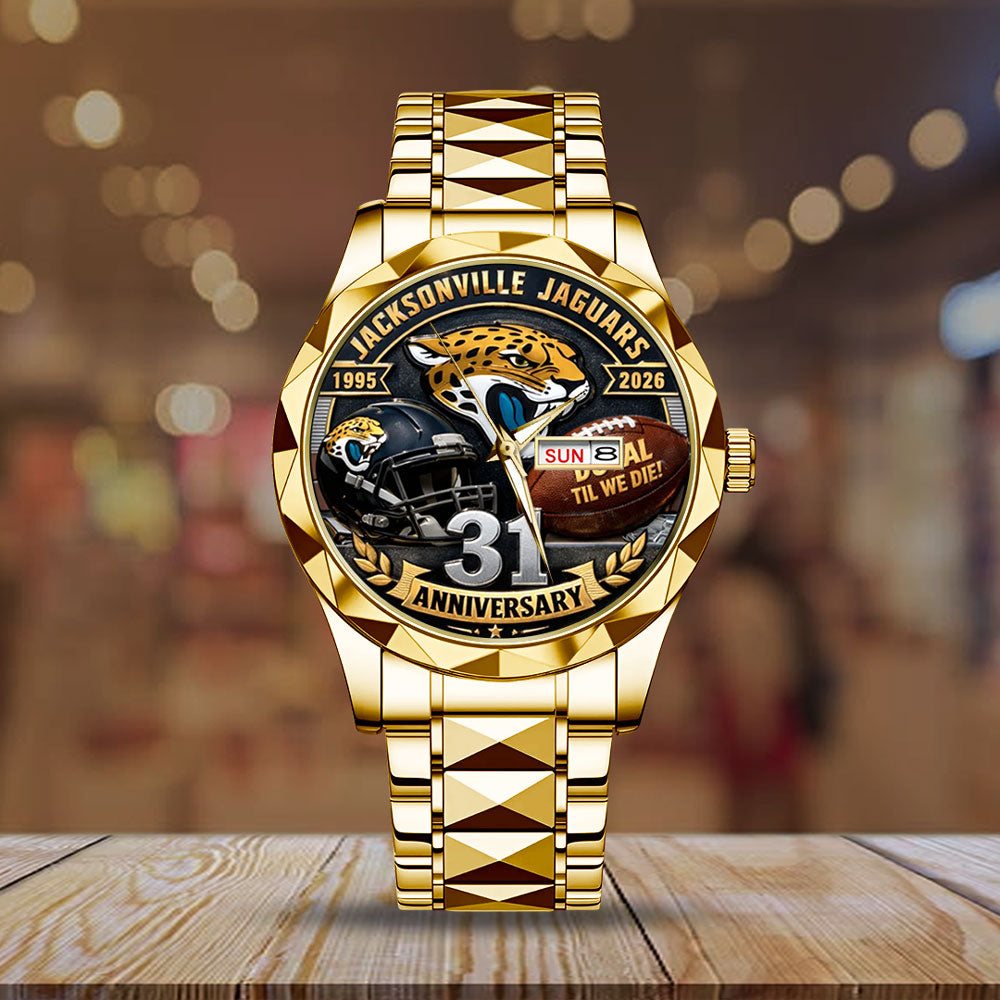 Jacksonville Jaguars Alloy Luxury Quartz Watch - TMTHU3071