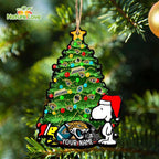 Jacksonville Jaguars Snoopy Peanuts Custom Christmas Ornament Xmas Tree Decorations