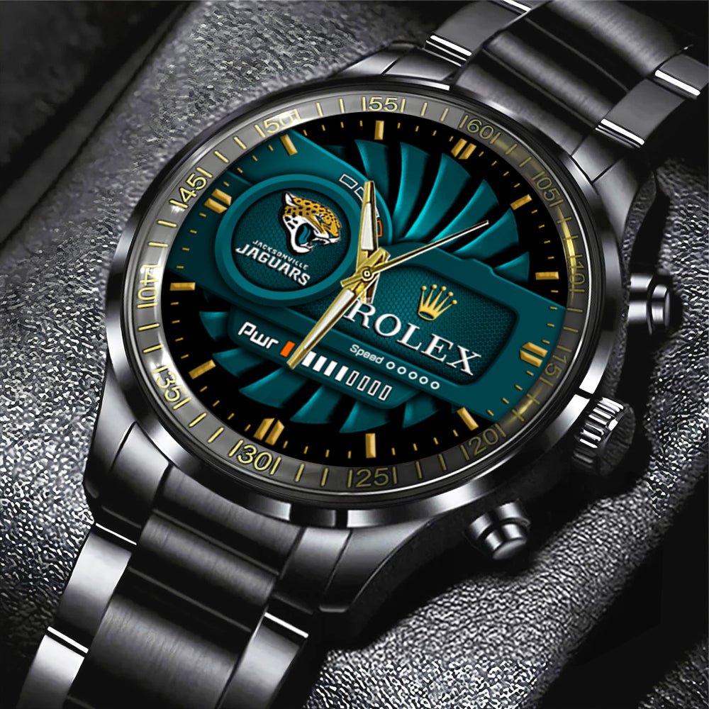 Jacksonville Jaguars x Rolex Black Stainless Steel Watch - MAITM13133