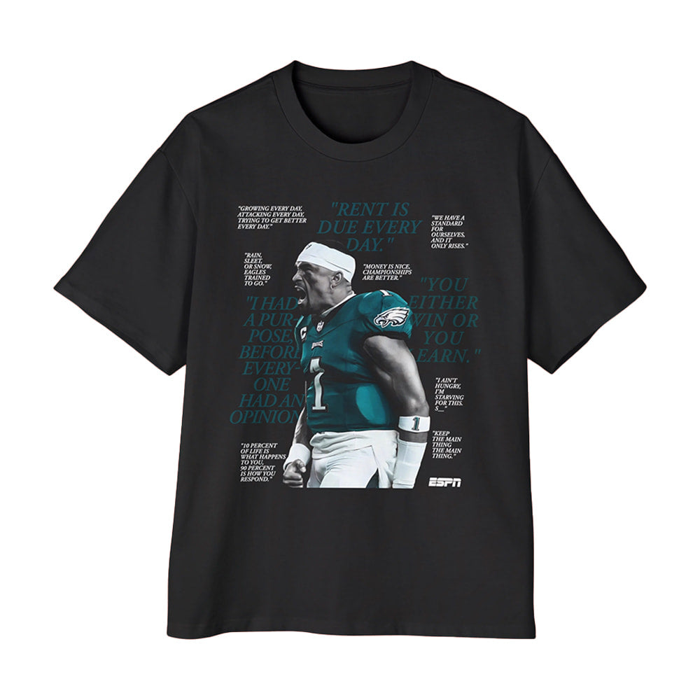 Jalen Hurts Eagles Rent Is Due Every Day Shirt
