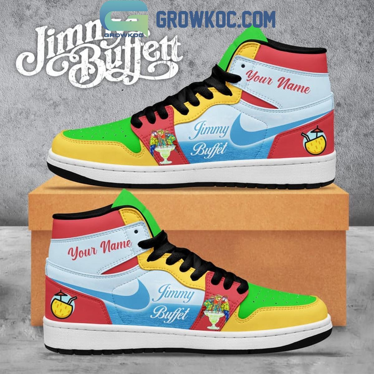 Jimmy Buffet It’s Summer Time Personalized Air Jordan 1 Shoes