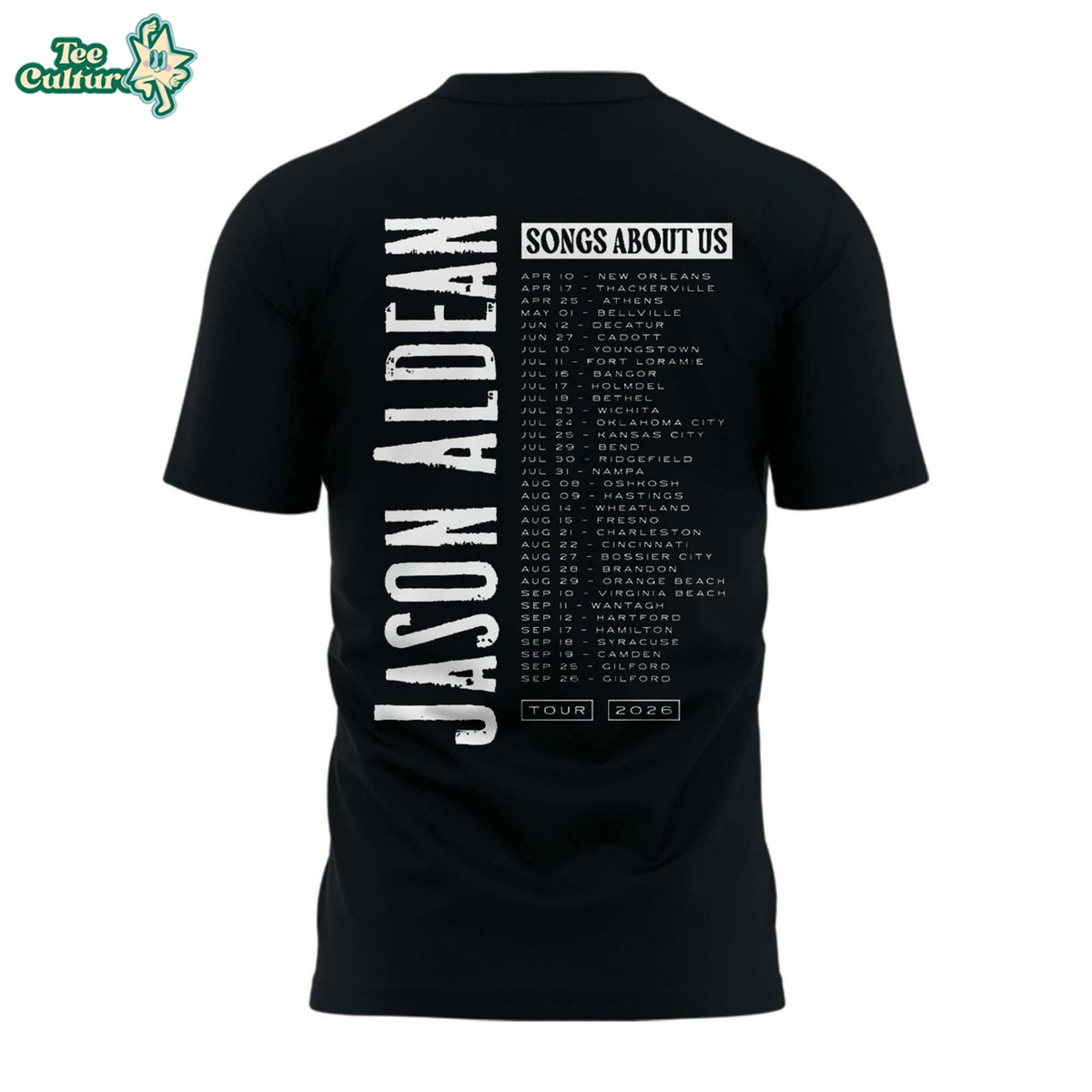 Jason Aldean Songs About Us Tour T-Shirt