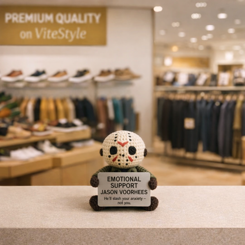 Jason Voorhees Crocheted Emotional Support Doll
