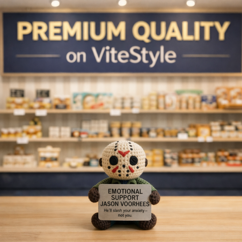 Jason Voorhees Crocheted Emotional Support Doll