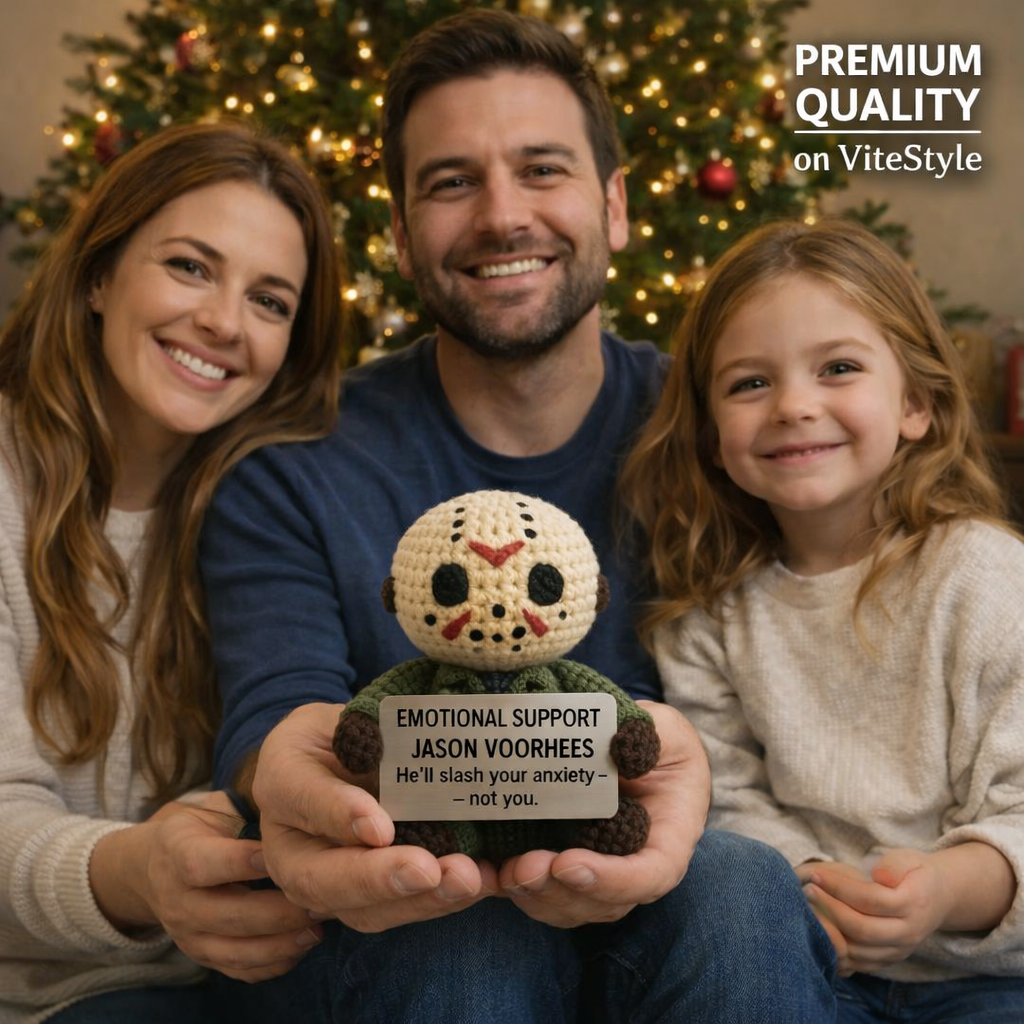 Jason Voorhees Crocheted Emotional Support Doll