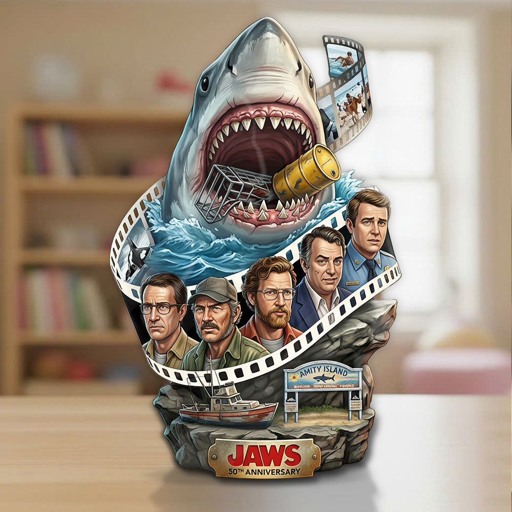 Jaws 50th Anniversary Custom Shape Acrylic Plaque – TMTHU4508
