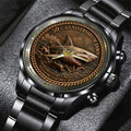 Jaws 50th Anniversary Black Stainless Steel Watch - MAITM13750