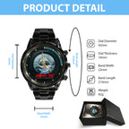 Jaws Black Stainless Steel Watch - GNE NEW431