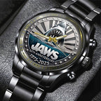 Jaws Black Stainless Steel Watch - TANTN 12372