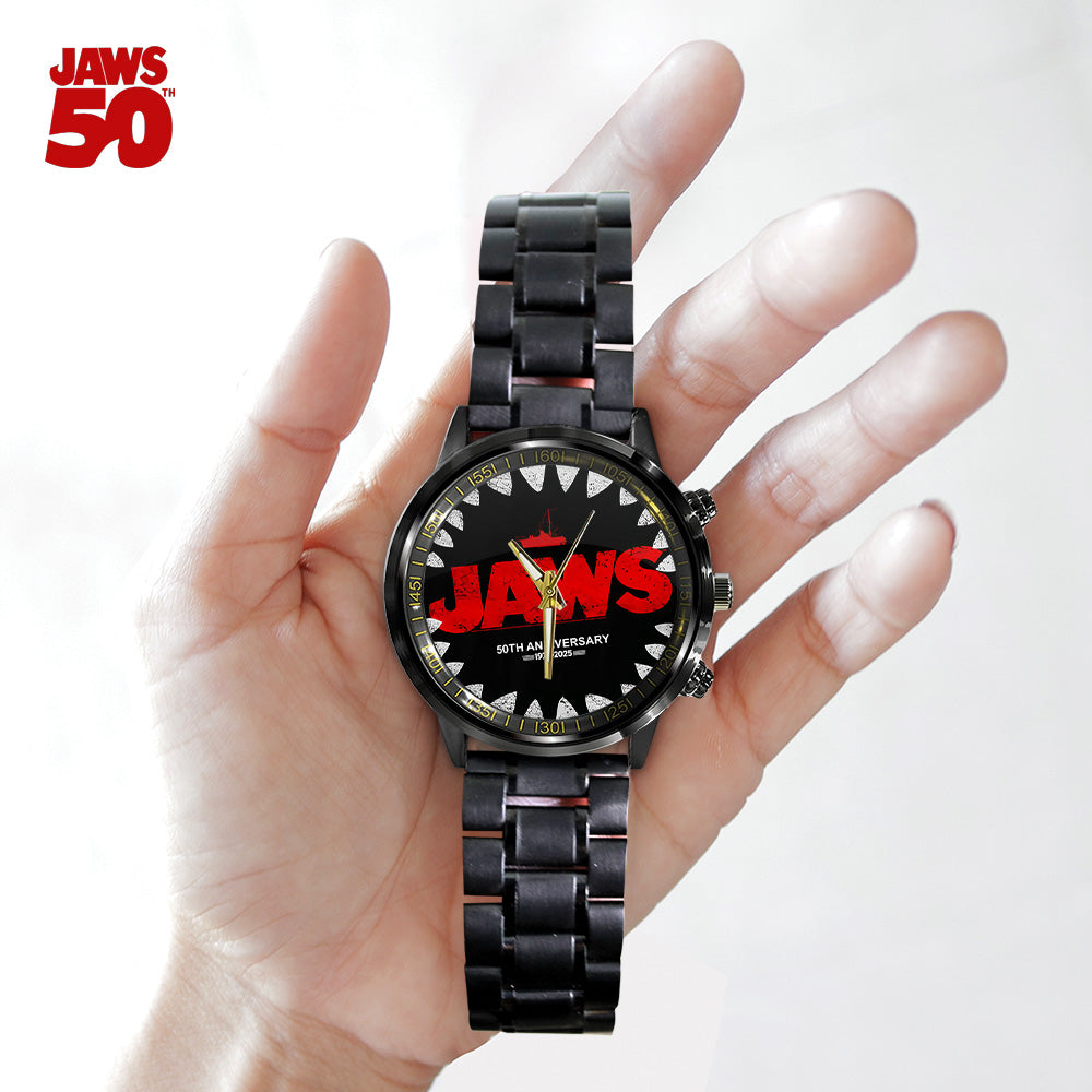 Jaws Black Stainless Steel Watch - GNE 3371