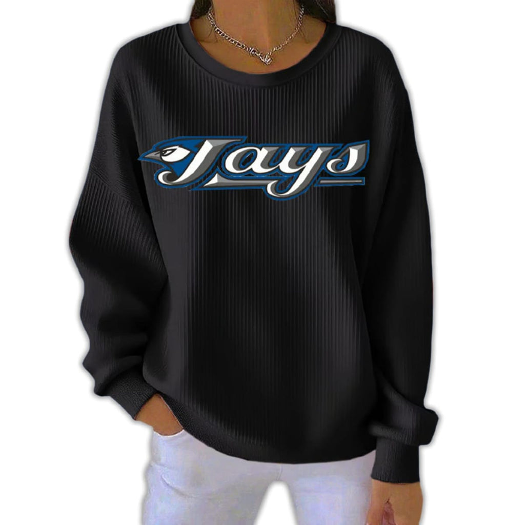 Jays Baseball Elastic Pit Strip Sweatshirt