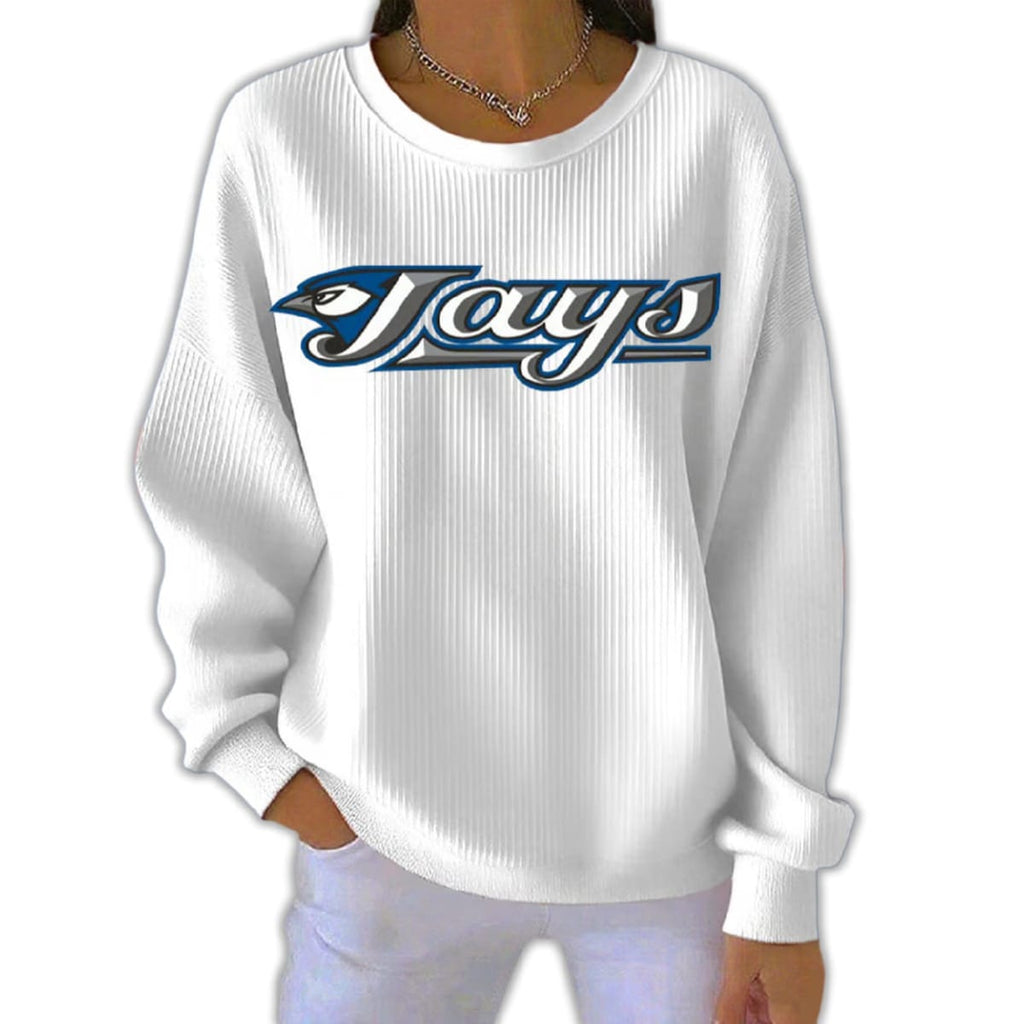 Jays Baseball Elastic Pit Strip Sweatshirt