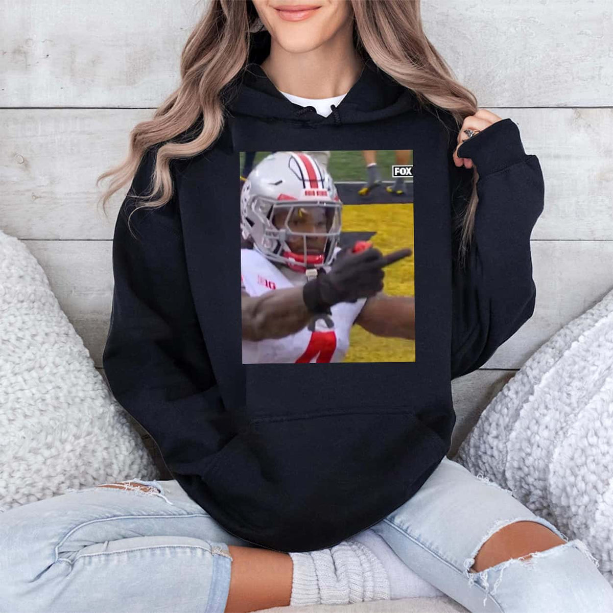 Jeremiah Smith Flips Off Michigan Fan Shirt