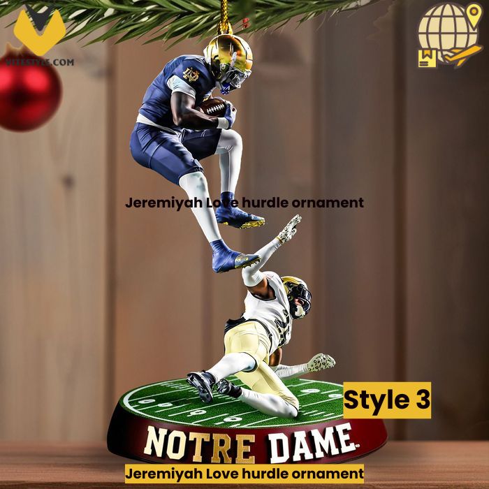 Jeremiyah Love hurdle ornament