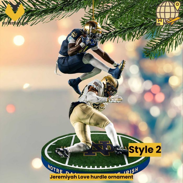 Jeremiyah Love hurdle ornament