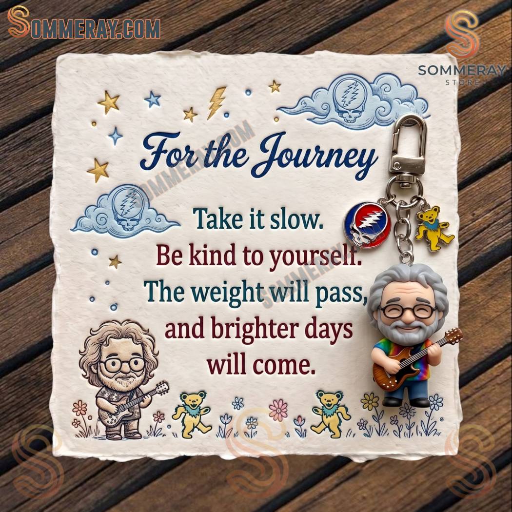 Jerry Garcia Emotional Support Keychain