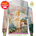 Jesus Child Of God Sweatshirt Faith Apparel