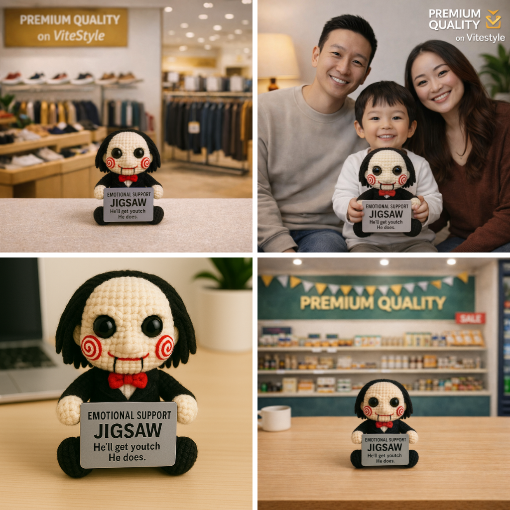 Jigsaw Crochet Emotional Support Doll