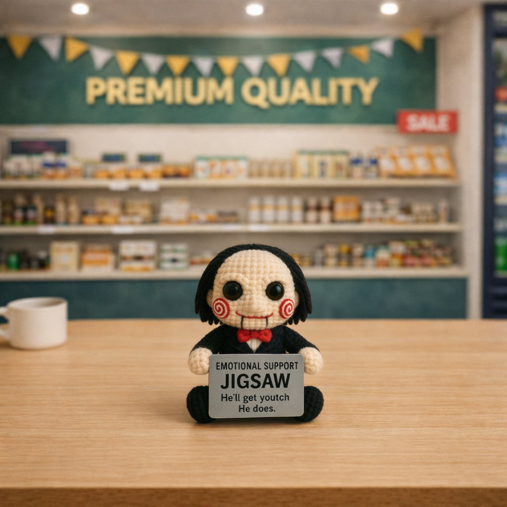 Jigsaw Crochet Emotional Support Doll