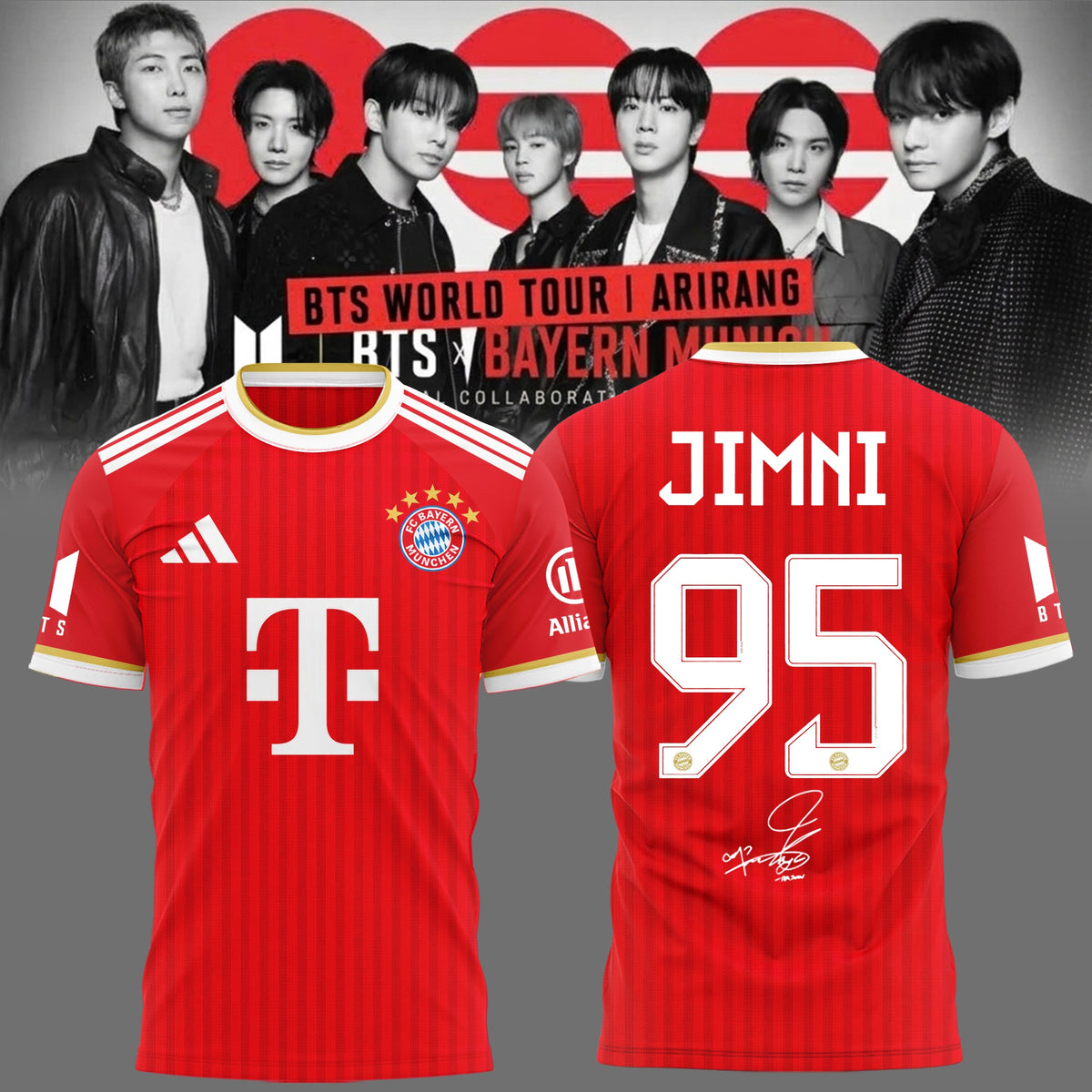 Jimin BTS Bayern Munich Jersey