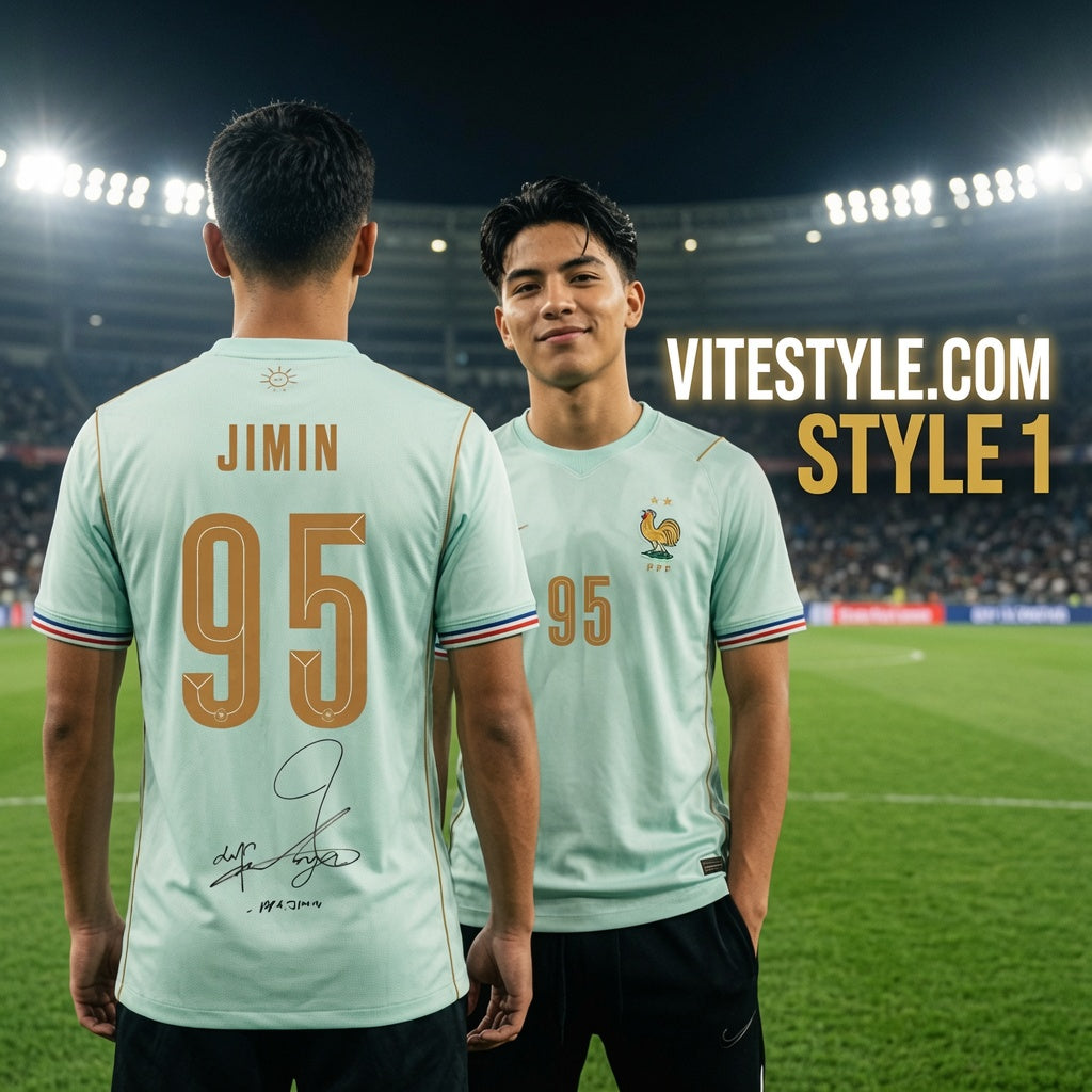 Jimin BTS France Football Team Jersey